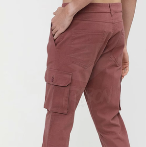 Pantalon cargo pour homme Hardihood International en polyester/coton, coupe droite, taille élastique, plusieurs poches, fermeture à cordon, décontracté - Product Image 3