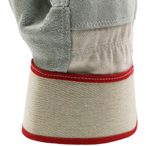 Heavy Duty Reinforced Fireproof Anti-cut Safety Rigger Work Gloves Hand Protective Double Palm Leather Working Garden Gloves - Product Image 5