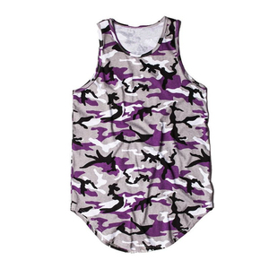 Nouveaux débardeurs pour hommes 100% polyester imprimés par sublimation, séchage rapide, respirants, dos nageur, pour la gym et le sport, avec option OEM - Product Image 3