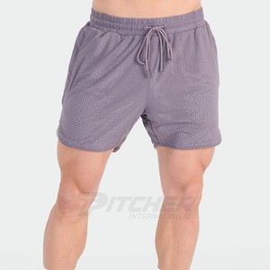 Shorts de sport pour hommes personnalisés, écologiques, respirants, légers, en mesh, service OEM, approvisionnement en gros - Product Image 5