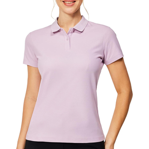 Camisa Polo Deportiva Casual para Mujer, Manga Corta, Algodón, Verano, Oficina, Secado Rápido, Tenis, Cuello con 3 Botones - Product Image 1