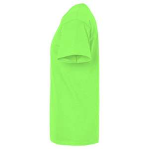 High Street Style 100% Cotton Jersey Men's <b>T</b>-<b>Shirts</b> with Customized Logo Option Color <b>Neon</b> Green - Product Image 2