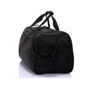 Nouvel article : Sac de sport unisexe 30-40L en polyester avec fermeture éclair, sangle réglable, design décontracté noir uni - Product Image 5