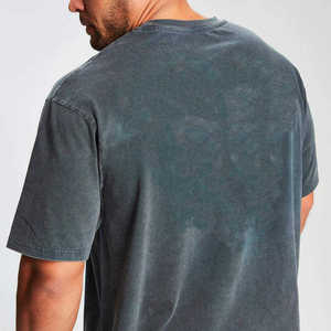High Quality Heavyweight 100% Cotton Acid Wash <b>T</b>-<b>Shirt</b> Vintage Oversized Streetwear Mens Plain Custom Logo Blank Tee <b>Shirt</b> - Product Image 2