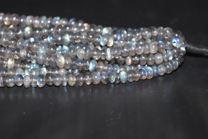 Vente en gros de perles de Labradite de 16 pouces perles de rondelle lisses 6-7mm pierres précieuses naturelles - Product Image 2