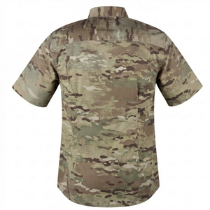 เสื้อเชิ้ตทหารลายพรางคอปกพับได้สำหรับผู้ชาย ขายดี คุณภาพสูง เสื้อเชิ้ตแขนสั้นแบบทหาร จำนวนมาก - Product Image 2