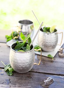 Tasses à Moscow Mule de 450 ml en acier inoxydable argenté pour cocktails, boissons mélangées, accessoires de bar, parfaites pour les boissons froides - Product Image 6