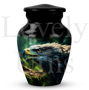 Urne commémorative en forme d'aigle pour cendres humaines, récipient funéraire décoratif, souvenir mémorial et hommage commémoratif - Product Image 2