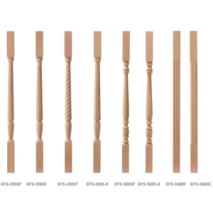 Balaustres Modernos de Madera, Piezas para Escaleras, Balaustres de Madera de Arce Duro, Barandillas Duraderas para Balcones de Hoteles y Villas - Product Image 3