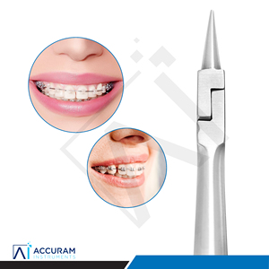 Alicates de Ortodoncia Accuram Light Wire Plier, Alicates Dentales de Acero Inoxidable con Punta Serrada para Doblar Alambres, Instrumento Quirúrgico Manual con Certificación CE - Product Image 6