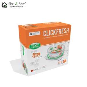 650ml Round <b>Glass</b> Food Storage & Bakeware <b>Container</b> with Airtight <b>Lid</b> Clickfresh Product - Product Image 2