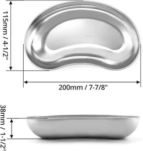 Bandeja Médica para Vómitos, Bandeja Quirúrgica Dental de Tamaño Mediano, Bandeja para Instrumentos Quirúrgicos, Equipo Médico Esterilizable, Aprobado por ISO - Product Image 5