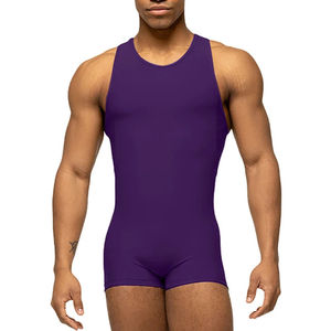Maillots de lutte professionnels fabriqués au Pakistan, vêtements de fitness pour hommes, maillot de lutte sans manches ajusté et anti-humidité - Product Image 3