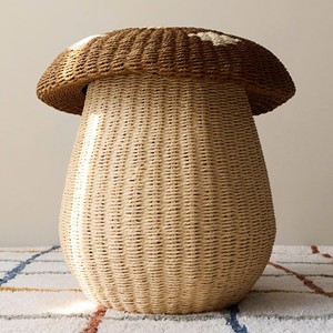 Eco-Friendly Natural Seagrass Mushroom Storage <b>Basket</b> Handmade <b>Woven</b> <b>Basket</b> Nursery Decor Home Organizer - Product Image 4