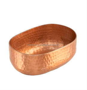 Cuenco de pedicura de diseño de metal personalizado martillado Antiqui de cobre para Resort y Hotel Spa usado y suministros - Product Image 5