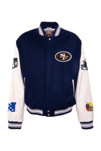 แจ็คเก็ตวาร์ซิตี้ขนสัตว์และหนัง SAN FRANCISCO 49ERS - Product Image 1