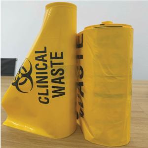 Bolsas de Plástico Amarillas para Residuos Biológicos, Bolsas para Eliminación de Residuos Médicos, Resistentes a Fugas, Bolsas para Basura Peligrosa - Product Image 3