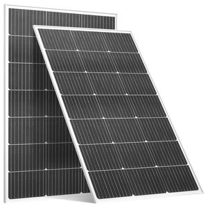 2 pannelli solari monocristallini da 100W, alta efficienza 23%, stabilità 200W, uscita MC4, telaio in alluminio, impermeabilità IP65, tecnologia PERC - Product Image 1