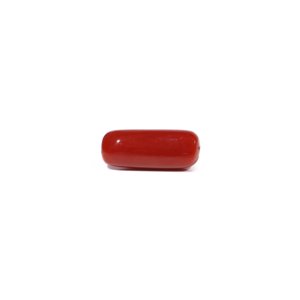 Natural Red Coral Oval Cabochon Loose Gemstone 6.04 Carat Certified Wholesale - Product Image 2