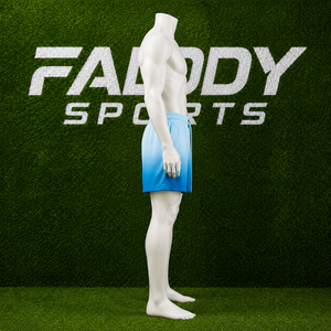 Shorts de sport pour hommes personnalisés à dégradé ombré en mesh respirant, shorts d'entraînement de basketball, shorts de gym athlétiques, shorts de streetwear à séchage rapide, shorts d'été - Product Image 5