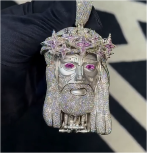 ความคิดเครื่องประดับที่กำหนดเองผ่านเครื่องทดสอบเพชรเครื่องประดับ3D เงินสีขาวทอง925เครื่องประดับเงินสีขาว VVS Moissanite จี้ฮิปฮอปได้รับการรับรอง - Product Image 1