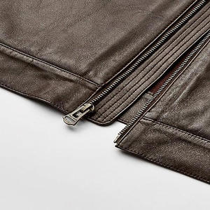 Chaqueta de Motocicleta Personalizada para Hombre, Ecológica, de PU, con Cuello Alto, Cierre de Cremallera, Transpirable, Lista para el Invierno, Servicio OEM - Product Image 4