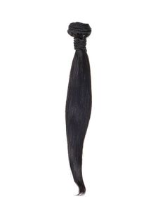 Virgin Straight Human Hair Extension Soft <b>Black</b> <b>Wrap</b> Style 1 - Product Image 2