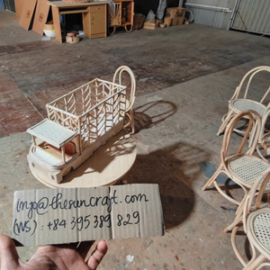 ของเล่นเครื่องคิดเงินหวายแบบขายส่ง เป็นมิตรกับสิ่งแวดล้อม สำหรับเด็ก ของเล่นหวายเสริมพัฒนาการสำหรับเด็ก ชุดเฟอร์นิเจอร์เด็ก - Product Image 6