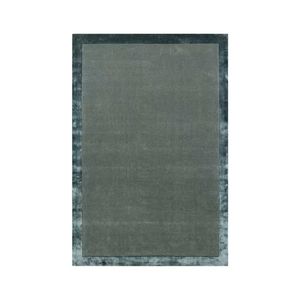 Ensemble de tapis de luxe en soie, éthiquement provenant, noués à la main, style oriental, à poils coupés abstraits, brodés, style persan - Product Image 2