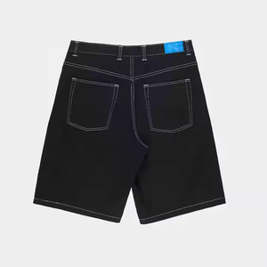 Pantalones Cortos Bermuda Negros para Hombre con Bolsillos, Cintura Media, Estilo Casual, Tejido de Tela, Cierre de Botón, Diseño de Color Sólido - Product Image 6