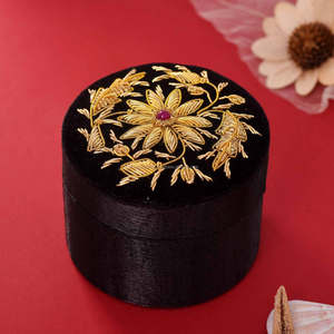 Boîte à bijoux de luxe personnalisée en carton, motif papillon, fermeture magnétique, pour mariage, cadeau de mariée, rangement de bagues, étui ARTISTRY - Product Image 1