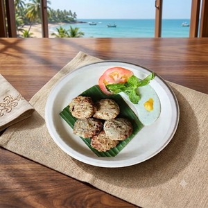 Assiette Ronde Premium Écologique de 9 Pouces en Pulpe de Bagasse de Canne à Sucre Blanche, Biodégradable et Compostable, pour Service Alimentaire Jetable - Product Image 4