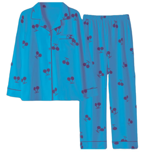 Premium <b>Men</b> Lounge <b>Set</b> with Abstract Pattern Women's Home Wear Long-sleeved Trousers Cotton AOP <b>Pajama</b> <b>Set</b> <b>for</b> Sleepwear - Product Image 5