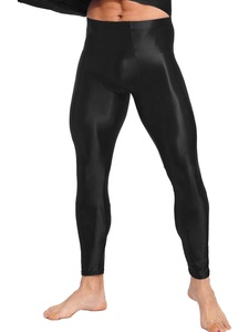<span class=keywords><strong>Ropa</strong></span> <span class=keywords><strong>de</strong></span> entrenamiento <span class=keywords><strong>de</strong></span> baile <span class=keywords><strong>de</strong></span> Color sólido brillante para <span class=keywords><strong>hombre</strong></span>, pantalones ajustados con cintura elástica para ejercicio <span class=keywords><strong>de</strong></span> Yoga, correr, gimnasio, entrenamiento físico - Product Image 4