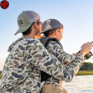 Camisetas de Pesca Personalizadas de Manga Larga al por Mayor, Jersey de Pesca Sublimado, Sudadera con Capucha de Pesca de Manga Larga de Poliéster - Product Image 2