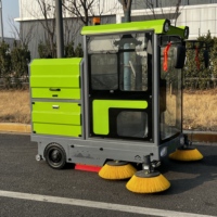Balayeuse électrique pour sols, usage domestique, équipement de nettoyage de poussière pour fermes et rues, brosse latérale, hauteur de vidage 2,5 m