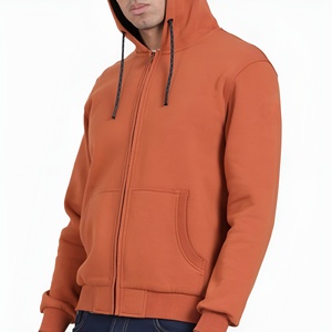 Sudaderas con capucha de alta calidad para hombre, extragrandes, con cremallera completa, de algodón y forro polar, estilo urbano, unisex, para invierno, venta al por mayor, OEM - Product Image 5