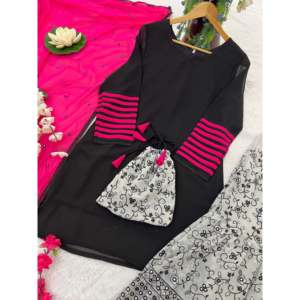 Ensemble haut-bas et dupatta fantaisie pour femmes pour les fêtes - Product Image 5