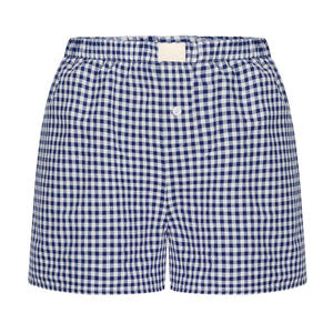 Shorts Casuales de Verano para Mujer, Cómodos, de Cintura Alta, Holgados, de Pierna Ancha, Retro, a Cuadros - Product Image 6