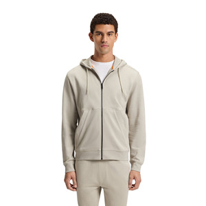 Men 100% Cotton Hooded Tracksuit <b>Full</b> <b>Zip</b> <b>Sweatshirt</b> Sweatpants Solid Color Casual Regular Fit Autumn Wear wholesale jogger suit - Product Image 2
