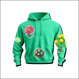 เสื้อฮู้ดดี้ผ้าฝ้ายเทอร์รี่ฝรั่งเศส 100% สไตล์เบสิค แบบเรียบ สำหรับผู้ชายและผู้หญิง - Product Image 2