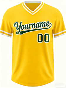 T-shirt de baseball uni pour homme, 100% polyester, haute qualité, pour la vente en gros, avec broderie personnalisée du nom et du logo. - Product Image 2