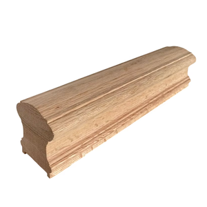 ราวบันไดไม้โอ๊คขาว ดีไซน์มินิมอล ทนทาน เป็นมิตรกับสิ่งแวดล้อม คุณภาพสูง ชิ้นส่วนบันไดปรับแต่งได้ ออกแบบตามสั่ง โรงงาน EFS - Product Image 1