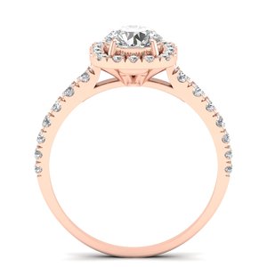 Anillos de Compromiso REYES de Alta Calidad en Oro Sólido de 14K con Diamante de Corte Redondo de 1.2 Quilates Certificado por IGI para Mujer, Joyería Fina Elegante - Product Image 4