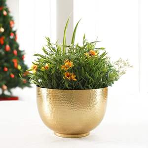 Pot de fleurs minimaliste en métal, idéal pour l'intérieur, le salon, le bureau et une décoration moderne. - Product Image 2