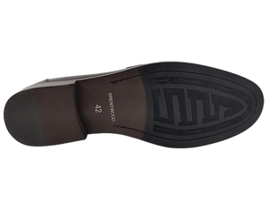 Mocasines de Cuero Negro para Hombre Brentwood, Punta Redonda, Sin Cordones, para Oficina y Carrera Profesional, Color Sólido, Suela de Goma Acolchada - Product Image 2