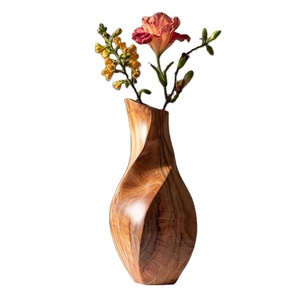 Wooden Flower <b>Pots</b> Wishing Well Planter Backyard Garden <b>Decor</b> Waterproof Epoxy Coated Customizable Color & Shape 10cm - Product Image 1