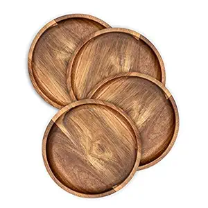 Acacia Wood Disposable Plate <b>Tray</b> for Tea Bread Dried Fruit Serving Safe for Party Foods Eco-Friendly Dishes & Plates - Product Image 4
