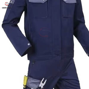 Combinaisons de travail unisexe personnalisées en coton durable pour la construction, les travaux extérieurs et la sécurité, pour mécaniciens, séchage rapide, légères, avec détection des aiguilles - Product Image 4