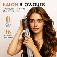 Sèche-cheveux 8-en-1 à séchage rapide 110000 tr/min avec diffuseur, soin ionique anti-frisottis, volume professionnel, usage hôtelier et extérieur